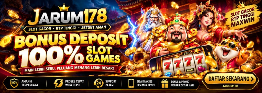 Banner GENDUT188 bonus deposit 100% slot — RTP kompetitif, peluang keberuntungan 288 optimal