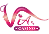 VIA logo — official GENDUT188 gold-red lion live casino vendor